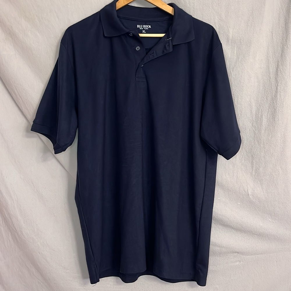 Blu Rock Navy Blue Short Sleeve Pique Polo in XL - NWOT